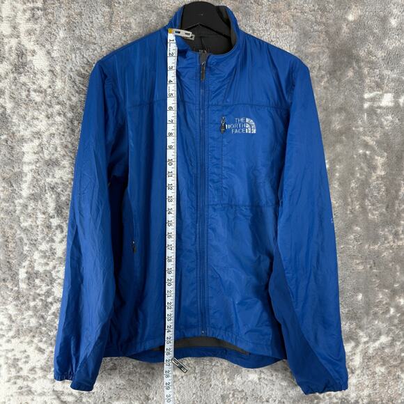 The North Face Size S Full Zip Mock Neck Jacket Blue Long Sleeve Outdoor - Picture 2 of 9